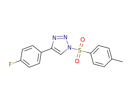 Molecular Structure of 1427026-26-3 (1-(4-methylbenzenesulfonyl)-4-(4-fluorobenzene)-1H-1,2,3-triazole)