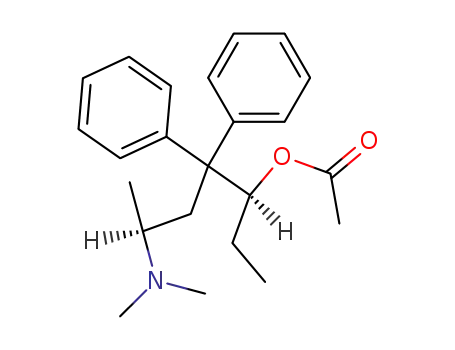 Molecular Structure of 1477-40-3 ([(3S,6S)-6-dimethylamino-4,4-diphenyl-heptan-3-yl] acetate)