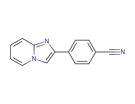 Molecular Structure of 55843-91-9 (4-IMIDAZO[1,2-A]PYRIDIN-2-YL-BENZONITRILE)