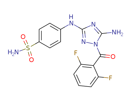 4-[[5-Amino-1-(2,6-difluorobenzoyl)-1H-1,2,4-triazol-3-yl]amino]benzenesulfonamide cas  443797-96-4