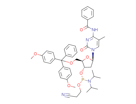 N4-benzoyl-5-methyl-5'-O-(4,4'-dimethoxytrityl)-2'-deoxycytidine-3'-cyanoethylPhosphoramidite