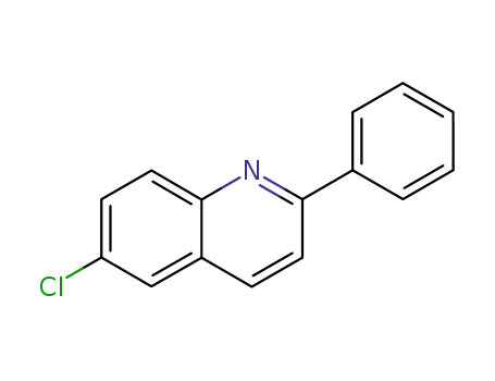 Molecular Structure of 60301-56-6 (2-Phenyl-6-chloroquinoline)
