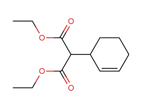Molecular Structure of 6305-63-1 (diethyl 2-(1-cyclohex-2-enyl)propanedioate)