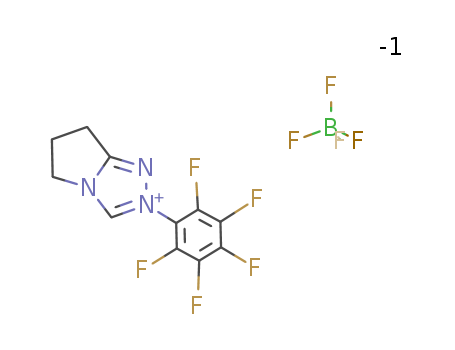 6,7-Dihydro-2-pentafluorophenyl-5H-pyrrolo[2,1-c][1,2,4]triazolium Tetrafluoroborate