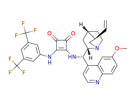 3-[[3,5-Bis(trifluoromethyl)phenyl]amino]-4-[[(8α,9S)-6'-methoxycinchonan-9-yl]amino]-3-cyclobutene-1,2-dione