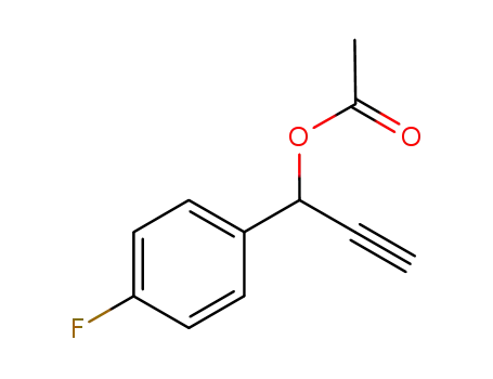 Molecular Structure of 948859-48-1 (1-(4-fluorophenyl)prop-2-yn-1-yl acetate)