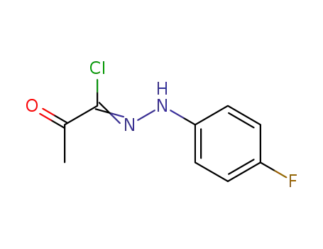 Propanehydrazonoyl chloride, N-(4-fluorophenyl)-2-oxo-