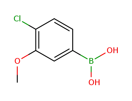 Molecular Structure of 89694-47-3 ((4-CHLORO-3-METHOXYPHENYL)BORONICACID)