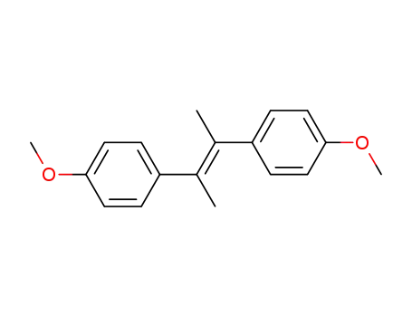 Molecular Structure of 17324-35-5 (1-methoxy-4-[2-(4-methoxyphenyl)-1-methyl-1-propenyl]benzene)
