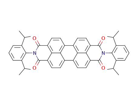 Molecular Structure of 82953-57-9 (N,N'-Bis(2,6-diisopropylphenyl)-3,4,9,10-perylenetetracarboxylic DiiMide)