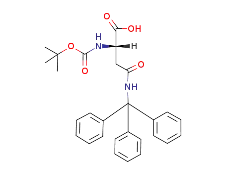 Molecular Structure of 132388-68-2 (Boc-N-beta-Trityl-L-asparagine)