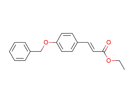 Molecular Structure of 104315-07-3 (ETHYL 3-[4-(BENZYLOXY)PHENYL]ACRYLATE)