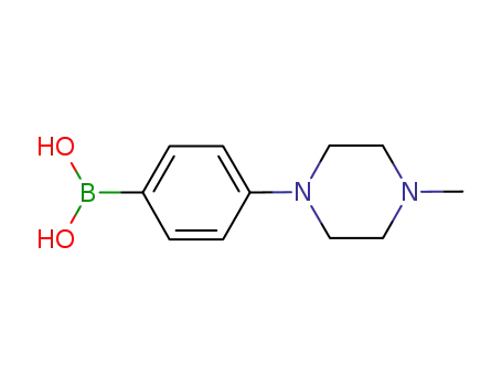 Molecular Structure of 229009-40-9 (4-(4-Methylpiperazin-1-yl)phenylboronic Acid)