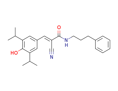 (E)-2-cyano-3-(4-hydroxy-3,5-diisopropylphenyl)-N-(3-phenylpropyl)acrylamide