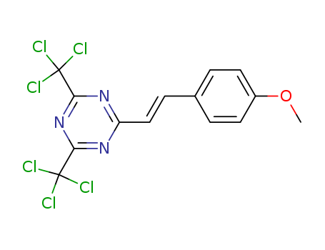 2-[2-(4-Methoxyphenyl-2-yl)vinyl]-4,6-bis(trichloromethyl)1,3,5-triazine