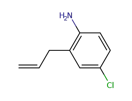 Molecular Structure of 267002-56-2 (Benzenamine, 4-chloro-2-(2-propenyl)-)