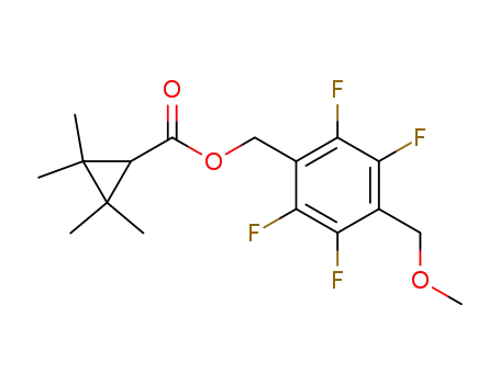 Molecular Structure of 84937-88-2 (2,3,5,6-tetrafluoro-4-(methoxymethyl)benzyl 2,2,3,3-tetramethylcyclopropanecarboxylate)
