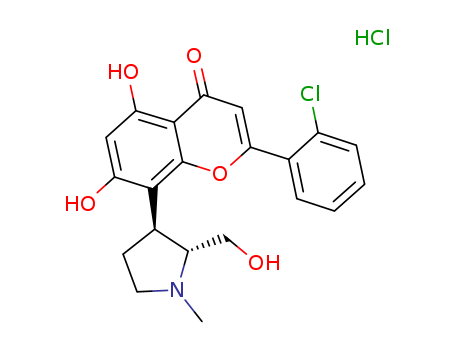 P276-00;4H-1-Benzopyran-4-one,2-(2-chlorophenyl)-5,7-dihydroxy-8-[(2R,3S)-2-(hydroxymethyl)-1-methyl-3-pyrrolidinyl]-,hydrochloride(1:1)