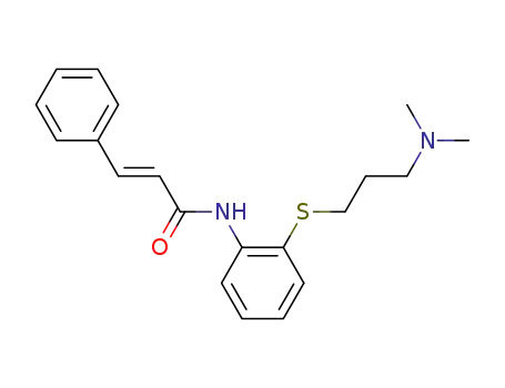 Molecular Structure of 33464-86-7 ((E)-N-[2-(3-dimethylaminopropylsulfanyl)phenyl]-3-phenyl-prop-2-enamide)