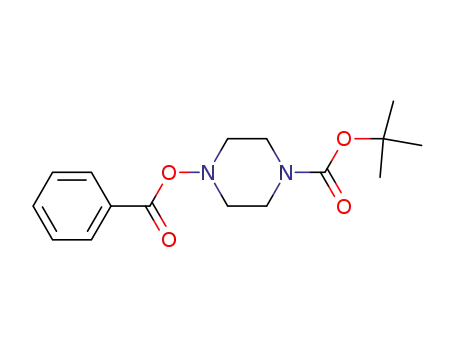 Molecular Structure of 77278-40-1 (tert-butyl 4-(benzoyloxy)piperazine-1-carboxylate)