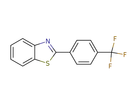 Molecular Structure of 134384-31-9 (2-(4-Trifluoromethyl-phenyl)-benzothiazole)