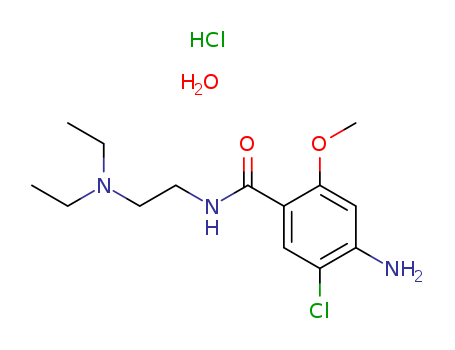 Benzamide,4-amino-5-chloro-N-[2-(diethylamino)ethyl]-2-methoxy-, hydrochloride, hydrate(1:1:1)