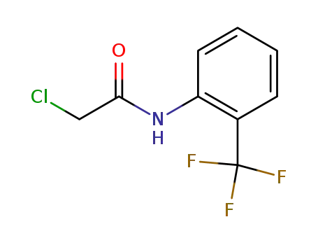 Molecular Structure of 3792-04-9 (N-(CHLOROACETYL)-2-(TRIFLUOROMETHYL)ANILINE)