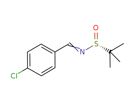 Molecular Structure of 507469-89-8 ((R)-(-)-N-(4-chlorobenzylidene)-2-methylpropane-2-sulfinamide)