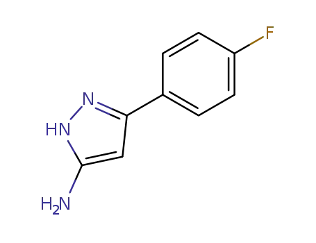 Molecular Structure of 72411-52-0 (5-(4-FLUOROPHENYL)-2H-PYRAZOL-3-YLAMINE)