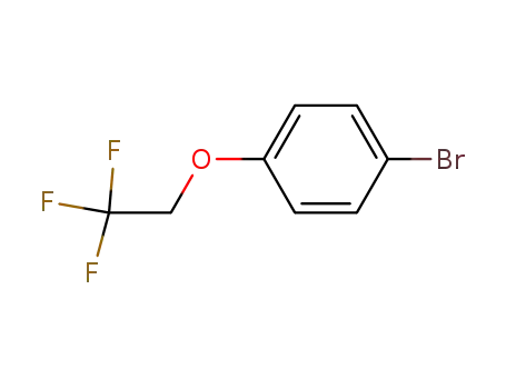 Molecular Structure of 106854-77-7 (1-BROMO-4-(2,2,2-TRIFLUOROETHOXY)BENZENE)