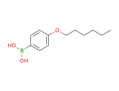 Molecular Structure of 121219-08-7 (4-(N-HEXYLOXY)BENZENEBORONIC ACID)
