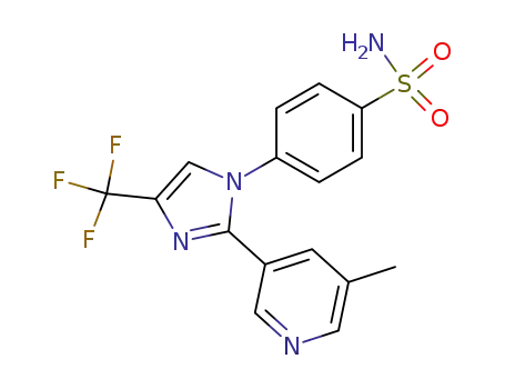 Benzenesulfonamide,
4-[2-(5-methyl-3-pyridinyl)-4-(trifluoromethyl)-1H-imidazol-1-yl]-
