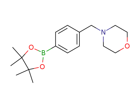 Molecular Structure of 364794-79-6 (4-[4-(4,4,5,5-TETRAMETHYL-1,3,2-DIOXABOROLAN-2-YL)BENZYL]MORPHOLINE)