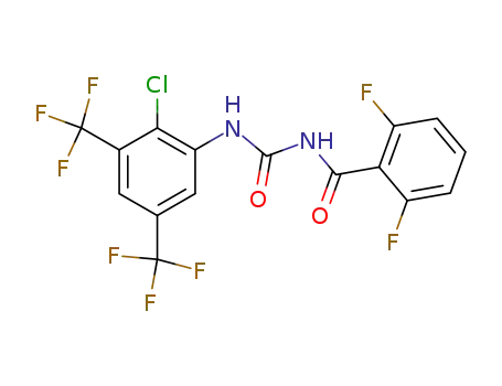 Molecular Structure of 201593-84-2 (N-[[[2-Chloro-3,5-bis(trifluoromethyl)phenyl]amino]]carbonyl](2,6-difluorophenyl)formamide)