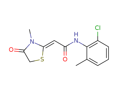 Acetamide,N-(2-chloro-6-methylphenyl)-2-(3-methyl-4-oxo-2-thiazolidinylidene)-, (2Z)-