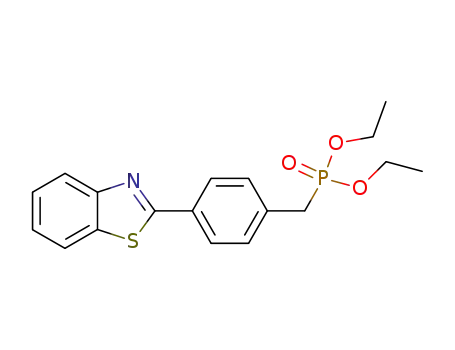 Molecular Structure of 75889-62-2 (2-[4-(DIETHOXYPHOSPHORYLMETHYL)PHENYL]BENZOTHIAZOLE)