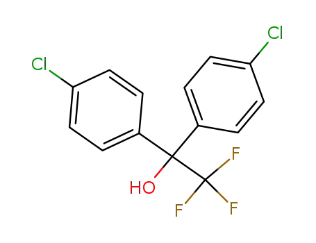 Molecular Structure of 630-71-7 (1,1-Bis(4-chlorophenyl)-2,2,2-trifluoroethanol)