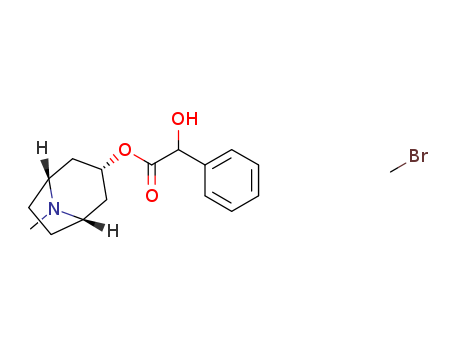 8-Azoniabicyclo[3.2.1]octane,3-[(2-hydroxy-2-phenylacetyl)oxy]-8,8-dimethyl-, bromide (1:1), (3-endo)-