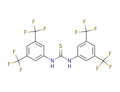 Molecular Structure of 1060-92-0 (1,3-Bis[3,5-bis(trifluoromethyl)phenyl]thiourea)