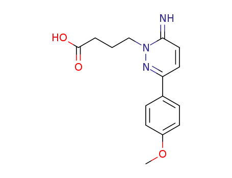 1,6-ジヒドロ-6-イミノ-3-(4-メトキシフェニル)-1-ピリダジンブタン酸