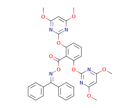 Methanone, diphenyl-,O-[2,6-bis[(4,6-dimethoxy-2-pyrimidinyl)oxy]benzoyl]oxime