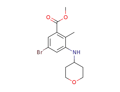 メチル=5-ブロモ-2-メチル-3-(オキサン-4-イルアミノ)ベンゾアート