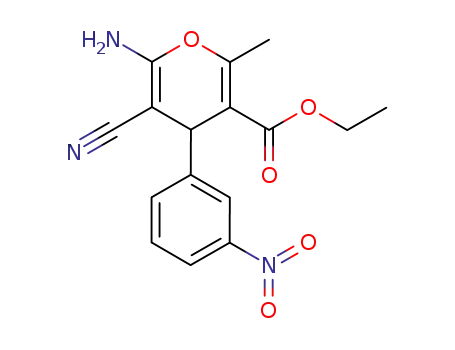 ethyl 6-amino-5-cyano-2-methyl-4-(3-nitrophenyl)-4H-pyran-3-carboxylate
