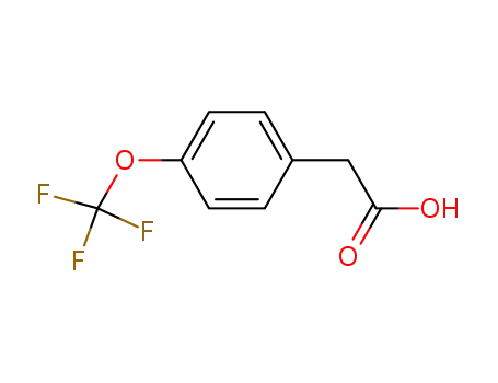 Molecular Structure of 4315-07-5 (4-(TRIFLUOROMETHOXY)PHENYLACETIC ACID)