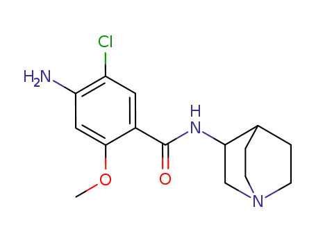 Molecular Structure of 90182-92-6 (4-AMINO-N-1-AZABICYCLO[2.2.2]OCT-3-YL-5-CHLORO-2-METHOXYBENZAMIDE HYDROCHLORIDE)