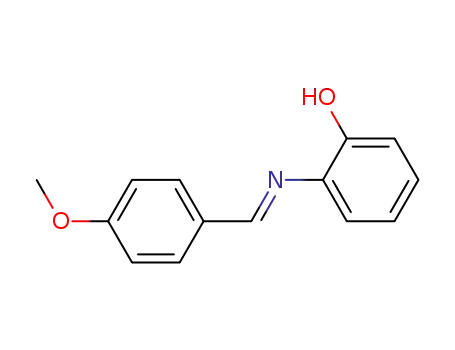 Molecular Structure of 3117-67-7 (Phenol,2-[[(4-methoxyphenyl)methylene]amino]-)