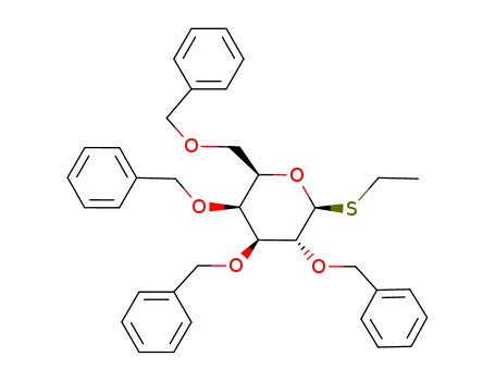1-S-Ethyl 2,3,4,6-tetra-O-benzyl-b-D-thiogalactopyranoside