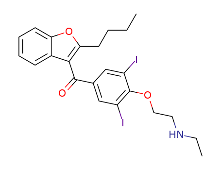 (2-butyl-1-benzofuran-3-yl)-[4-[2-(ethylamino)ethoxy]-3,5-diiodophenyl]methanone