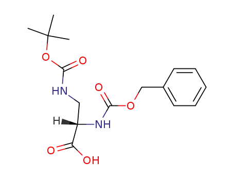 Molecular Structure of 16947-84-5 (L-N-Cbz-3-N-Boc-Amino-alanine)