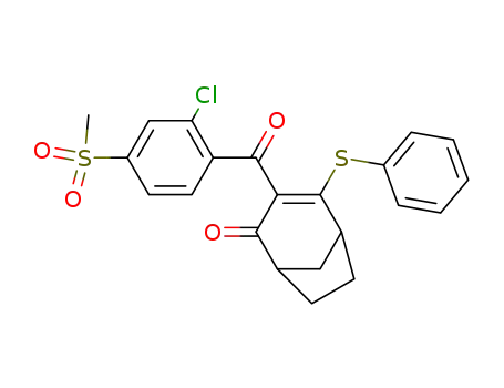 Molecular Structure of 156963-66-5 (3-(2-CHLORO-4-METHYLBENZOYL)-4-PHENYLTHIOBICYCLO[3,2,1]OCT-2-EN-4-ONE)